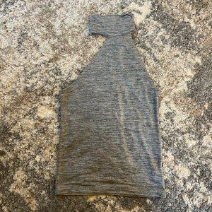 3/$15 Free People Asymmetrical Metallic Tank Top